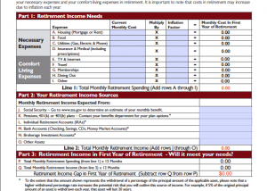 Retirement Income form