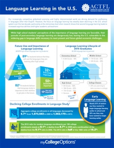 Language learning infographic