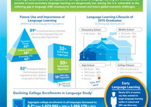 Language learning infographic